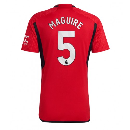 Moški Nogometni dresi Manchester United Harry Maguire #5 Domači 2023-24 Kratek Rokav